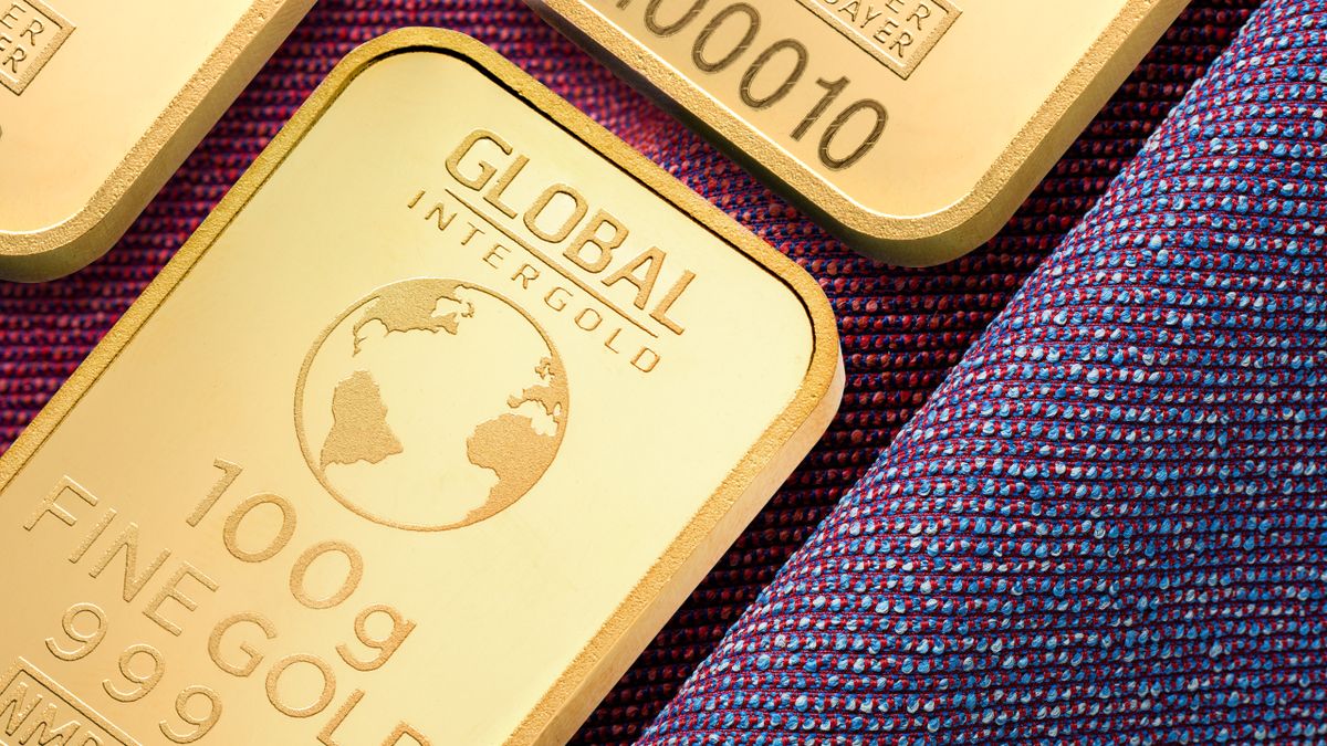 Close-up of gold bars symbolising wealth and investment